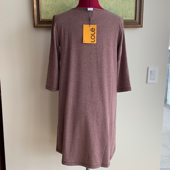 NWT Lolë Downtown tunic dress in maraschino heather size M - Picture 4 of 11